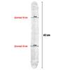 Ultra Soft Realistic Double Ended Clear Dildo Yumuşak Doku Gerçekçi Çift Taraflı Büyük Boy Realistik Şeffaf Yapay Penis 43 CM