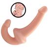 Ultra Soft Realistic Strapless Strap-on Double Dildo Yumuşak Doku Gerçekçi Çift Taraflı Realistik Yapay Penis