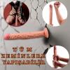 UNIQUE XL Realistik Dokuda Damarlı Dildo Testissiz İnce Büyük Boy Gerçekçi Yapay Penis 35 CM Vantuzlu