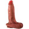Wayne - Ultra Yumuşak Dokulu Realistik Dildo Çift Katmanlı Silikon Gerçekçi Yapay Penis 24 CM