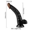 Wesley - Kumandalı Vantuzlu Eğik Yapı Güçlü Titreşimli Gerçekçi Zenci Yapay Penis Realistik Dokuda Dildo 22 CM