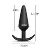 Yeni ve İleri Seviye Kullanıcılar İçin Geniş Tabanlı Siyah Silikon Anal Butt Plug - Büyük Boy