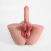 Zion - Anal Vajina Girişli 12 CM Yapay Penisli Isıtmalı Titreşimli Realistik Kalça Mastürbatör Trans Manken 2.6 KG
